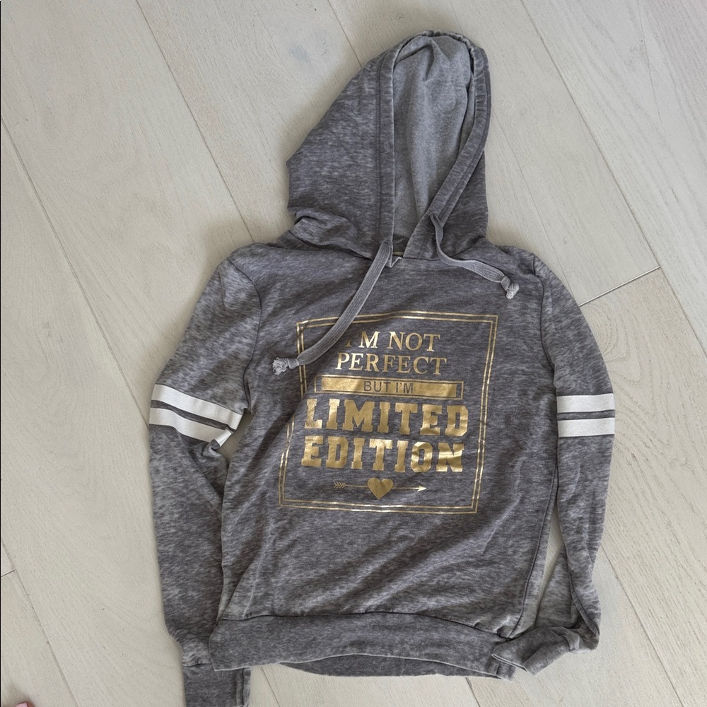 Gray and Gold Women's Hoodie